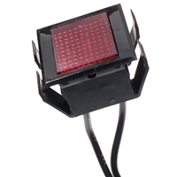 38-1132-50 GC Electronics Panel Lamp, Large Rectangular, 125V Neon Light, Red