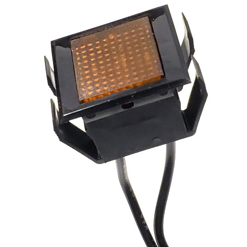 38-1133-50 GC Electronics Panel Lamp, Large Rectangular, 125V Neon Light, Amber