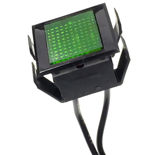 38-1135-50 GC Electronics Panel Lamp, Large Rectangular, 125V Neon Light, Green
