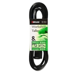 Woods 0260 Extension Cord - 8ft. Black