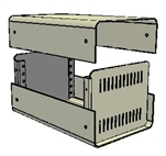 Hammond 1401A<br>Aluminum Instrument Enclosure - <b>6"W x 10"D x 5"H</b>