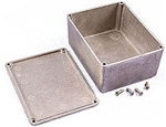 Hammond 1590C<br>Diecast Aluminum Enclosures - <b>4.72"L x 3.70"W x 2.10"D - Unpainted</b>