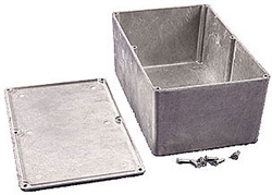 Hammond 1590E<br>Diecast Aluminum Enclosures - <b>7.38"L x 4.70"W x 3.07"D - Unpainted</b>