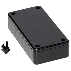 Hammond 1591ASBK Multipurpose Plastic Enclosure - Economical Version - 3.9"L x 2.0"W x 0.8"D - Black