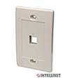 ICI 162654 Wallplate - Ivory - 1 Outlet - Flush Mount