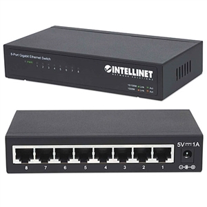 530347Intellinet 8-Port Gigabit Ethernet Switch, Metal