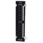 560269 Cat6 Wall-mount Patch Panel, 12 Port, UTP