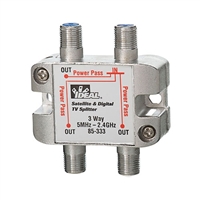 3-Way Satellite Digital Cable Splitter, 5MHz to 2.4GHz | 85-333 Ideal Industries