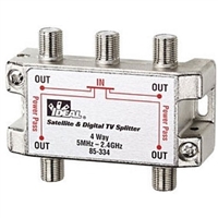 4-Way Satellite Digital Cable Splitter, 5MHz to 2.4GHz | 85-334 Ideal Industries