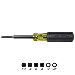 Klein Tools 32559 Extended-Reach Multi-Bit Screwdriver/Nut Driver