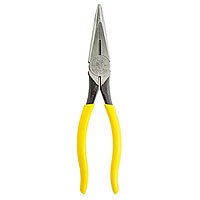 Klein Tools D203-8 Pliers, 8'' Heavy-Duty Long-Nose Side-Cutting