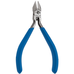 Klein Tools D259-4C 4" Electronics Midget Diagonal-Cutting Pliers - Pointed Nose, Extra Narrow Jaws