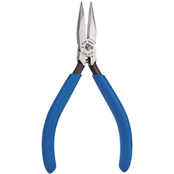 Klein Tools D322-4 1/2C 4" Midget Long-Nose Pliers - Slim Nose with Spring