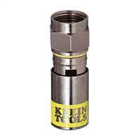 VDV812-612 Klein Tools Universal F Compression Connectors for RG6 & RG6 Quad Coax - 50/pkg