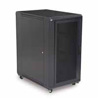 Kendall Howard 3102-3-001-22 22U LINIER Server Cabinet - Convex/Glass Doors - 36" Depth