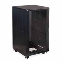 Kendall Howard 3103-3-024-22 22U LINIER Server Cabinet - Glass/Glass Doors - 24" Depth