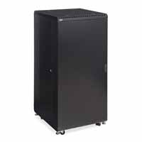 Kendall Howard 3104-3-024-27 27U LINIER Server Cabinet - Solid/Convex Doors - 24" Depth