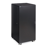 Kendall Howard 3104-3-024-27 27U LINIER Server Cabinet - Solid/Convex Doors - 24" Depth