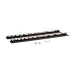 Kendall Howard 3150-3-001-15 15U LINIER Wall Mount Vertical Rail Kit - Cage Nut