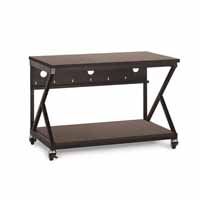 Kendall Howard 5000-3-304-48 48" Performance 300 Series LAN Station - African Mahogany