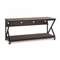 Kendall Howard 5000-3-304-72 72" Performance 300 Series LAN Station - African Mahogany