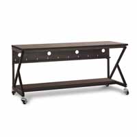 Kendall Howard 5000-3-404-72 72" Performance 400 Series LAN Station - African Mahogany