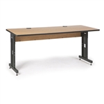 Kendall Howard 5500-3-002-36 72" W x 30" D Training Table - Caramel Apple