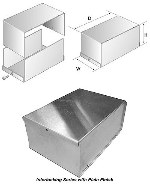 LMB 141-Grey<br>Interlocking Chassis Series - <b>6"D  x  4"W  x  3"H</b> - Grey