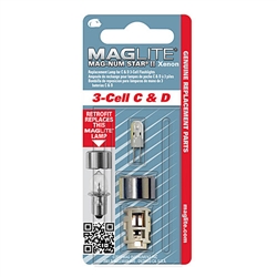 Maglite LMXA301</br>3 Cell Xenon Lamp for C & D Cell Flashlights