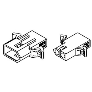 Molex 1625-2PRT Connector Kit - 2 Circuit Connectors with Receptacles & Plugs - .062" Series