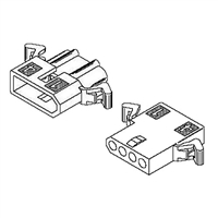 Molex 1625-4PRT Connector Kit - 4 Circuit Connectors with Receptacles & Plugs - .062" Series