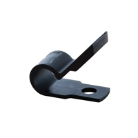 NTE 04-SACL2500 Cable Clamp, Self-aligning, 1/4in dia. Light Duty Black 100/bag NTE Electronics