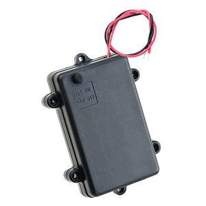 23-BH2-12 NTE Electronics Battery Holder 3-AA water resistant with 150mm 5.9 wires, cover and on-off switch