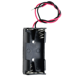 23-BH3-1 NTE Electronics Battery Holder 2-AAA side-by-side with 150mm 5.9" wires