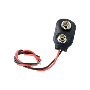 23-BH9-1 NTE Electronics Battery Connector 9V economy with 150mm 5.9" wires one end