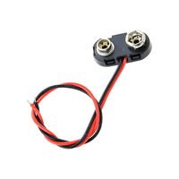 23-BH9-2 NTE Electronics Battery Connector 9V premium connector with 150mm 5.9" wires on side