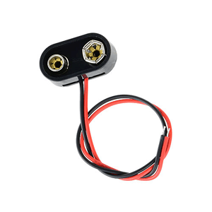 23-BH9-3 NTE Electronics Battery Connector 9V shielded contacts with 150mm 5.9" wires on side
