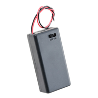 23-BH9-7 NTE Electronics Battery Holder 9V with 150mm 5.9" wires, cover, on-off switch