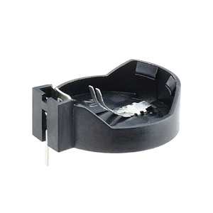 23-BHCC-1 NTE Electronics Battery Holder CR2032 20mm Horizontal mount with PCB terminals