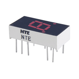 NTE 3052 LED Display Red 0.300 Inch Seven Segment Common Anode Right Hand Decimal Point