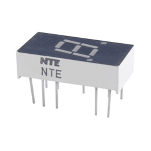 NTE 3053 LED Display Orange 0.300 Inch Seven Segment Common Anode Right Hand Decimal Point