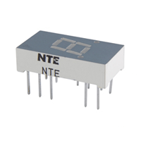 NTE 3055 LED Display Yellow 0.300 Inch Seven Segment Common Anode Right Hand Decimal Point