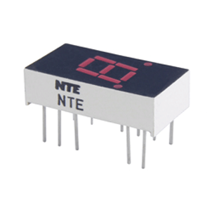 NTE 3056 LED Display Red 0.300 Inch Seven Segment Common Cathod Left Hand Decimal Point