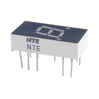 NTE 3059 LED Display Green 0.300 Inch Seven Segment Common Cathode Left Hand Decimal Point