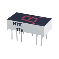 NTE3061 LED Display Red 0.300 Inch Seven Segment Common Anode Left Hand Decimal Point - Bulk