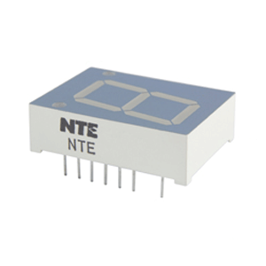 NTE 3080-Y LED Display Yellow 0.800 Inch Seven Segment Common Anode Right Hand Decimal Point
