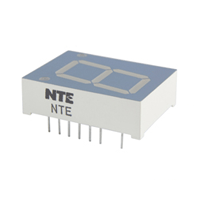 NTE3080-Y LED Display Yellow 0.800 Inch Seven Segment Common Anode Right Hand Decimal Point - Bulk