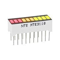 NTE3118 NTE Electronics LED Bar Graph Display, 10-segment, 3 color