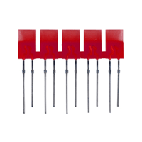 NTE3150 LED 5-lamp Array Red Diffused - Bulk