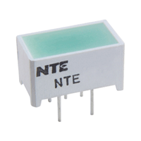 NTE3181 LED Green 12.7mm X 6.35mm Rectangular - Bulk